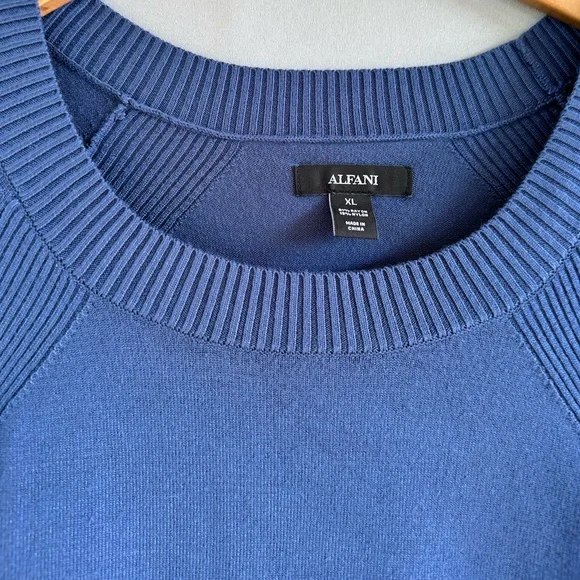 🎉5 for $40🎉 Alfani Sweater Pullover Women Size XL Blue - Picture 5 of 9